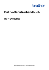Brother DCP-J1800DW Online Benutzerhandbuch