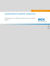 SICK outdoorScan3 Montageanleitung