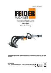 FEIDER Machines FPG710-SH Gebrauchsanweisung