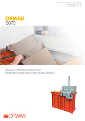 Orwak 5070 Bersetzung Der Originalbetriebsanleitung