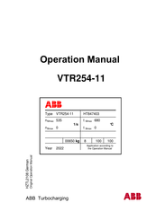 ABB VTR 254 -21 Betriebshandbuch