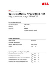 ABB Power2 550-M44 Betriebshandbuch