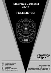 Carromco TOLEDO-301 Bedienungsanleitung