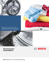 Bosch WAW32890FG Gebrauchs- Und Aufstellanleitung