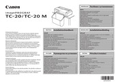 Canon imagePROGRAF TC-20M Installationshandbuch