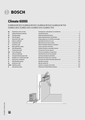 Bosch Climate Class 6000i Bedienungsanleitung Für Den Betreiber