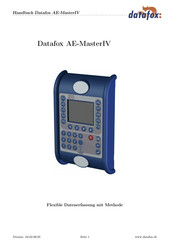 Datafox AE-MasterIV Handbuch