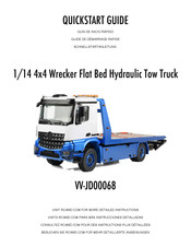 RC4WD 1/14 4x4 Wrecker Flat Bed Hydraulic Tow Truck Schnellstartanleitung