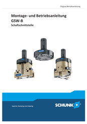 SCHUNK GSW-B 64-PZ Montage- Und Betriebsanleitung