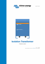 Victron energy Isolation Transformer 7000W Bedienungsanleitung