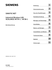 Siemens SIMATIC NET SCALANCE W778-1 Betriebsanleitung