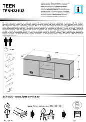 Forte TEEN TENH231U2 Montageanleitung