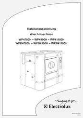 Electrolux WPB4900H Installationsanleitung
