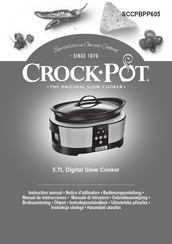 Crock-Pot SCCPBPP605 Bedienungsanleitung