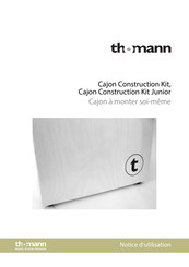 thomann Cajon Construction Kit Bedienungsanleitung