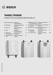 Bosch TR4000 series Montage- Und Gebrauchsanleitung