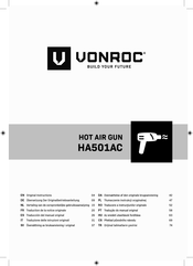 VONROC HA501AC Bersetzung Der Originalbetriebsanleitung