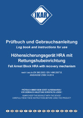Ikar HRA Prüfbuch Und Gebrauchsanleitung