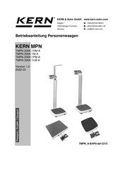 KERN TMPN 200K-1M-A Betriebsanleitung