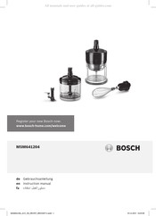 Bosch MSM641204 Gebrauchsanleitung
