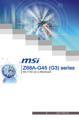 MSI Z68A-G45 G3 Serie Bedienungsanleitung