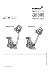 KOMPAN FAZ5010X-0000 Montageanleitung