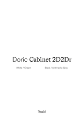 Teulat Doric Cabinet 2D2Dr Montageanleitung