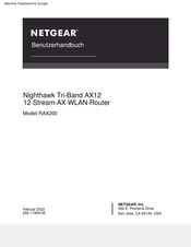 NETGEAR RAX200 Benutzerhandbuch