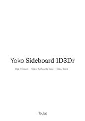 Teulat Yoko Sideboard 1D3Dr Montageanleitung