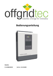 Offgridtec IC-12/800/30/20 Bedienungsanleitung