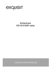 exquisit KS116-0-040F weiss Gebrauchsanweisung