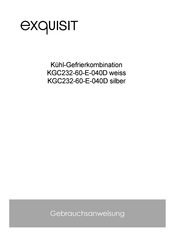 exquisit KGC232-60-E-040E Gebrauchsanweisung