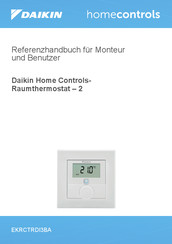 Daikin Home Controls EKRCTRDI3BA Referenzanleitung Für Monteur Und Benutzer