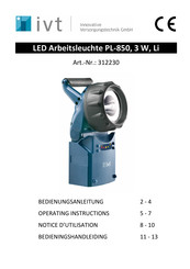 IVT PL-850 Bedienungsanleitung