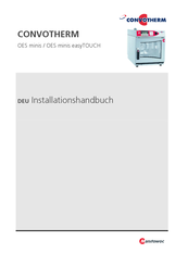 Convotherm OES 10.10 minis Installationshandbuch