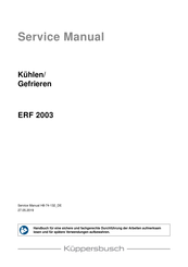 Küppersbusch ERF 2003 Serviceanleitung