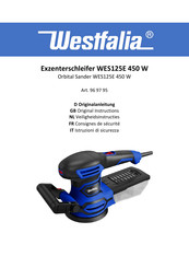 Westfalia WES125E 450 W Originalanleitung