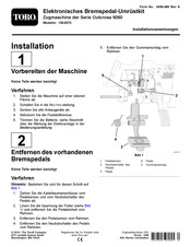 Toro Outcross 9060 Serie Installationsanweisungen