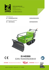 Zipper Maschinen ZI-MD300 Betriebsanleitung