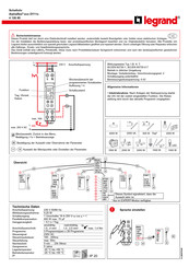 LEGRAND 4 126 80 Bedienungsanleitung