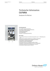Endress+Hauser CA76NA Technische Information