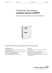 Endress+Hauser Liquiline System CA80TP Technische Information