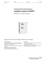 Endress+Hauser Liquiline System CA80TP Technische Information