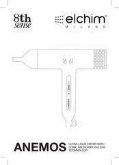 elchim 8th Sense ANEMOS Bedienungsanleitung
