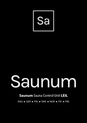 Saunum LEIL Installations- Und Bedienungsanleitung
