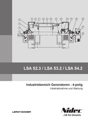 Nidec Leroy-Somer LSA 52.3 Inbetriebnahme Und Wartung
