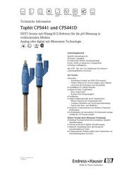 Endress+Hauser Tophit CPS441D Technische Information