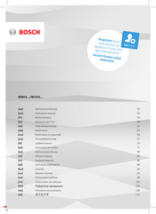 Bosch BCH3 Serie Gebrauchsanleitung