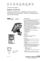 Endress+Hauser Smartec S CLD134 Technische Information