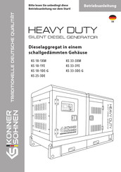 Könner & Söhnen Heavy Duty KS 25-3DE Betriebsanleitung